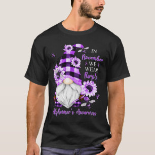 Camiseta En Noviembre Usamos Gnomes Púrpura Heimerheimer Aw