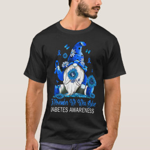 Camiseta En Noviembre Usamos Gnomies Azules Diabetes A