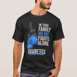 Camiseta En Noviembre Usamos Guantes De Boxeo Azul Diabetes