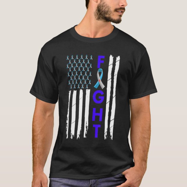 Camiseta En Noviembre Usamos La Bandera Azul De Los Ee.Uu.  (Anverso)