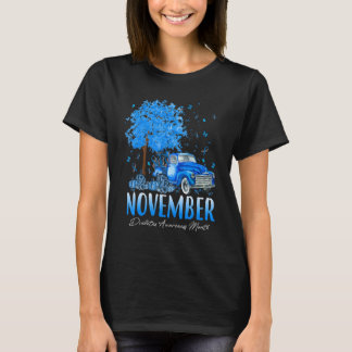 Camiseta En Noviembre Usamos La Calabaza Azul Diabetes Awar