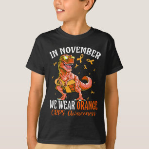 Camiseta En Noviembre Usamos La Conciencia De Cinta Naranja