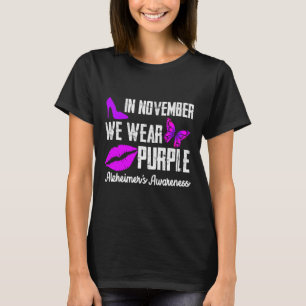 Camiseta En Noviembre usamos la conciencia del Alzheimer pú