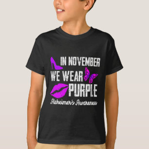 Camiseta En Noviembre usamos la conciencia del Alzheimer pú