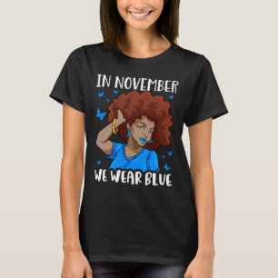 Camiseta En Noviembre Usamos La Diabetes De Mujeres Negras 