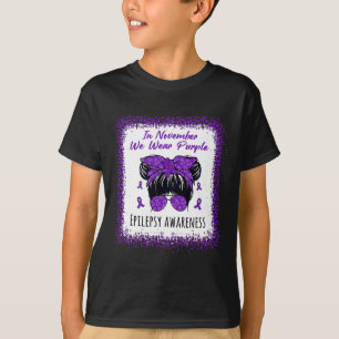 Camiseta En Noviembre Usamos La Epilepsia De Bun, Desordena