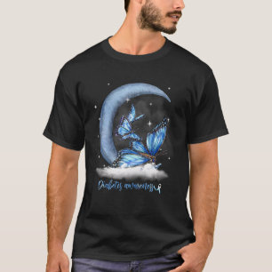 Camiseta En Noviembre Usamos Mariposa De Cinta Azul Diabete