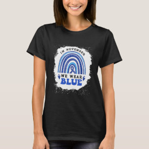 Camiseta En Noviembre Usamos Una Riña Azul Arcoiris Azucara