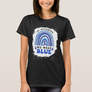 Camiseta En Noviembre Usamos Una Riña Azul Arcoiris Azucara