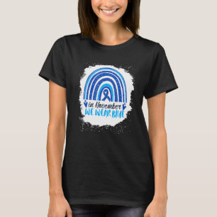 Camiseta En Noviembre Usamos Una Riña Azul Arcoiris Azucara