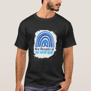 Camiseta En Noviembre Usamos Una Riña Azul Arcoiris Azucara