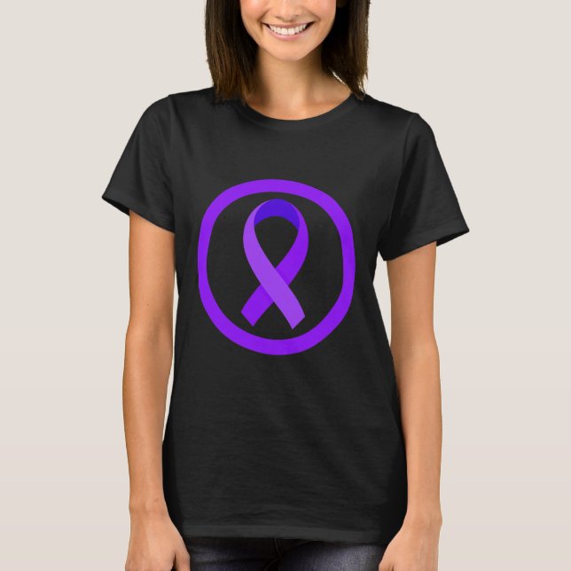 Camiseta En Noviembre Vivimos El Cáncer Pancreático Morado  (Anverso)