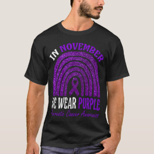 Camiseta En Noviembre Vivimos El Cáncer Pancreático Morado 