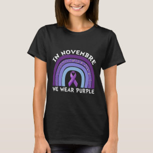 Camiseta En Noviembre Vivimos El Cáncer Pancreático Morado