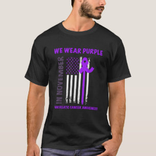Camiseta En Noviembre Vivimos El Cáncer Pancreático Morado