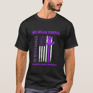 Camiseta En Noviembre Vivimos El Cáncer Pancreático Morado