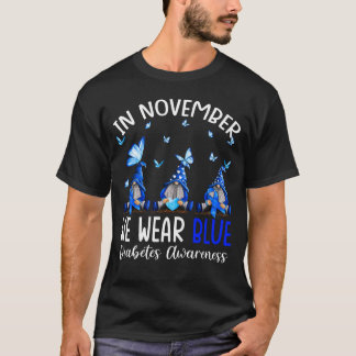 Camiseta En Noviembre Vivimos Gnomes Azules Sensibilización