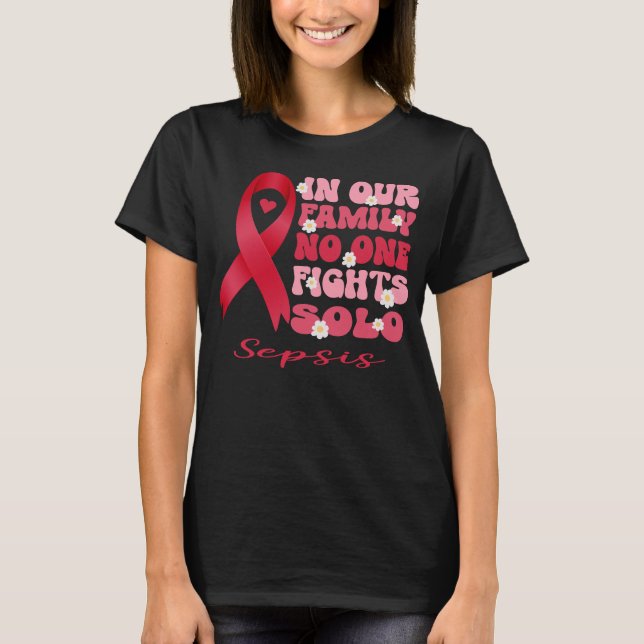 Camiseta en nuestra familia nadie lucha contra la sepsis in (Anverso)