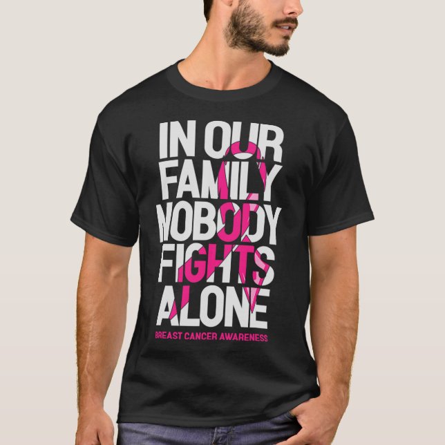 Camiseta En nuestra familia nadie lucha solo contra el cánc (Anverso)