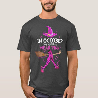 Camiseta En Octubre Incluso Las Testigos Usan Cáncer De Mam