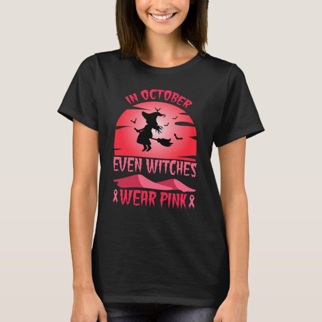 Camiseta En Octubre Incluso Las Testigos Usan El Rosa (Anverso)