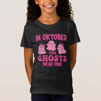 Camiseta En Octubre Incluso Los Fantasmas Usan Cáncer De Ma