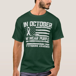 Camiseta en octubre llevamos morado Conciencia del Síndrome