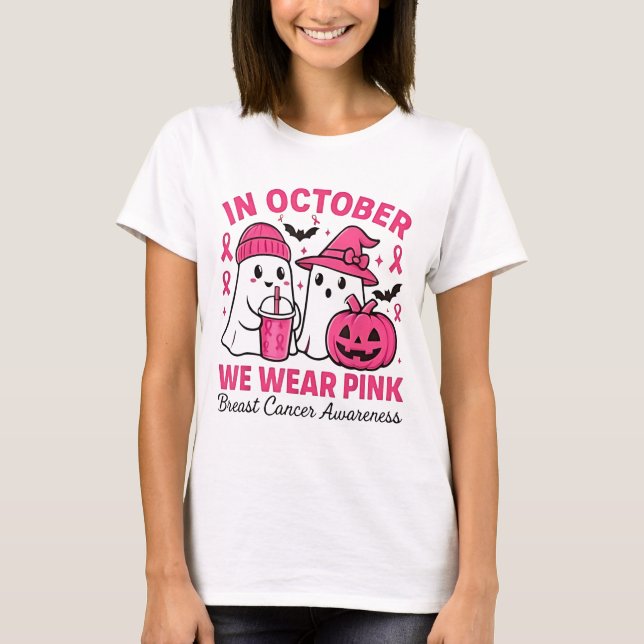 Camiseta En octubre llevamos puesto un anticipo de cáncer d (Anverso)