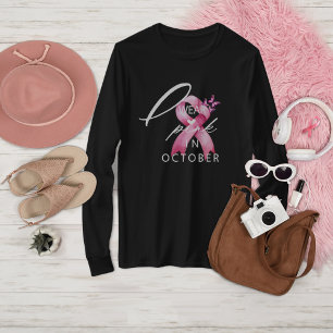 Camiseta En octubre, llevo rosa la conciencia sobre el cánc