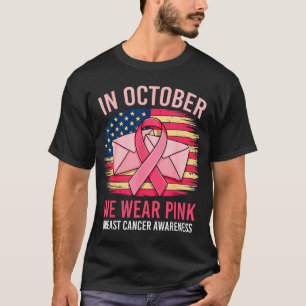 Camiseta En Octubre Nosotros Llevamos C Pecho Bandera De Ee