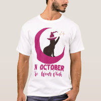 En Octubre Nosotros Usamos Gato Rosa Conciencia De