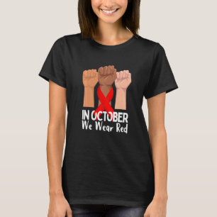 Camiseta En Octubre Nosotros Usamos La Semana de la Cinta R