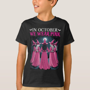 Camiseta En Octubre Nosotros Usamos Nk Bruja Halloween Cánc