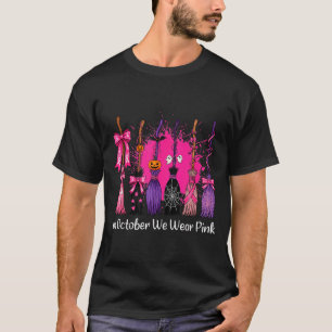 Camiseta En Octubre Nosotros Usamos Nk Escoba De Bruja Cánc