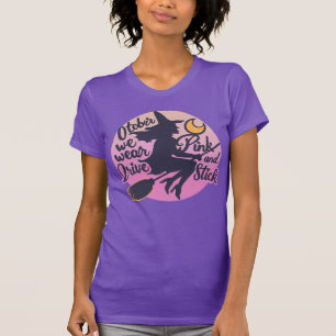 Camiseta En Octubre Nosotros Vestimos Guerrera de Bruja de