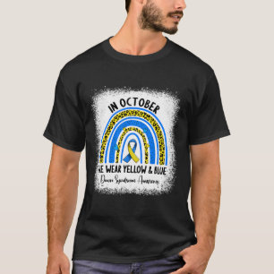 Camiseta En Octubre Se Usa El Síndrome De Abajo Amarillo Y 