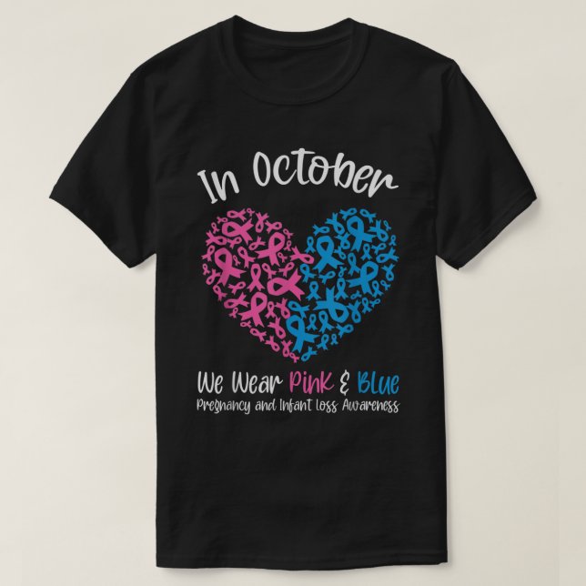 Camiseta En Octubre Se Vio Pérdida De Embarazo Infantil De  (Diseño del anverso)