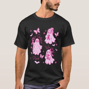 Camiseta En octubre usa rosa boo fantasma cáncer de mama