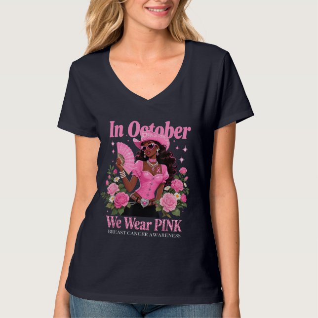 Camiseta En octubre, usamos arte de sensibilización de las  (Anverso)