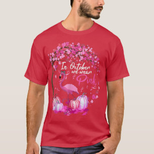 Camiseta En Octubre Usamos Awa El Cáncer De Mama De Flaming