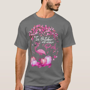 Camiseta En Octubre Usamos Awa El Cáncer De Mama De Flaming