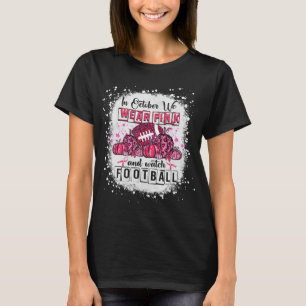 Camiseta En Octubre Usamos Awa El Cáncer De Mama De Fútbol