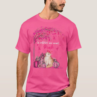Camiseta En Octubre, Usamos Awa El Cáncer De Mama De Gato R
