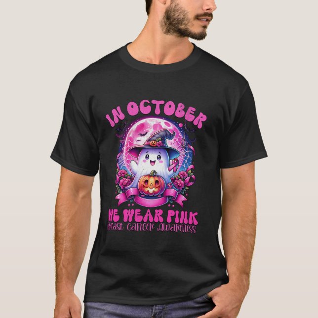 Camiseta En Octubre, Usamos Awaren El Cáncer De Mama Fantas (Anverso)