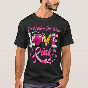 Camiseta En Octubre Usamos Awarene De Cáncer De Mama Con Am