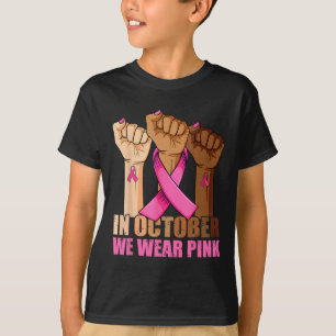 Camiseta En Octubre Usamos Awarene De Cáncer De Mama Rosa