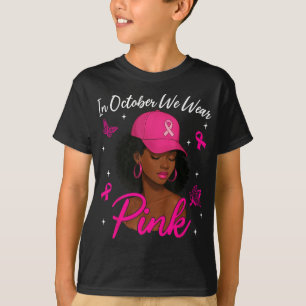 Camiseta En Octubre Usamos Bl De Concienciación Sobre El Cá