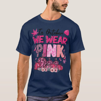 Camiseta En Octubre Usamos Bre De Calabaza De Leopardo De C