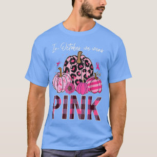 Camiseta En Octubre Usamos Bre De Calabaza De Leopardo De C