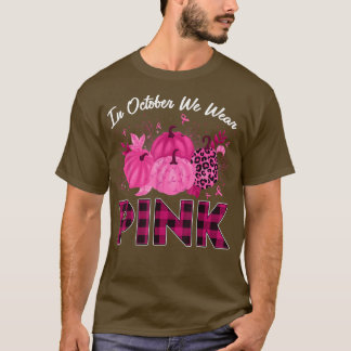 Camiseta En Octubre Usamos Bre De Cinta De Cinta De Cepa De